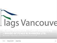 Tablet Screenshot of flagsvancouver.com